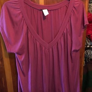 Short sleeve fushia tunic